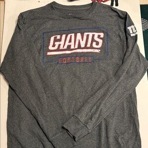 NY Giants Majestic Charcoal Heather Tee